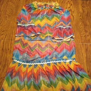 Palmera Mexican Beach Cover Up Size Small